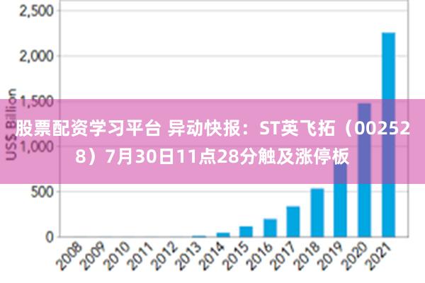 股票配资学习平台 异动快报：ST英飞拓（002528）7月30日11点28分触及涨停板