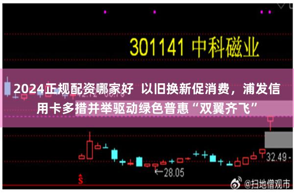 2024正规配资哪家好  以旧换新促消费，浦发信用卡多措并举驱动绿色普惠“双翼齐飞”