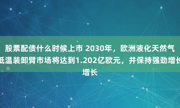 股票配债什么时候上市 2030年，欧洲液化天然气低温装卸臂市场将达到1.202亿欧元，并保持强劲增长